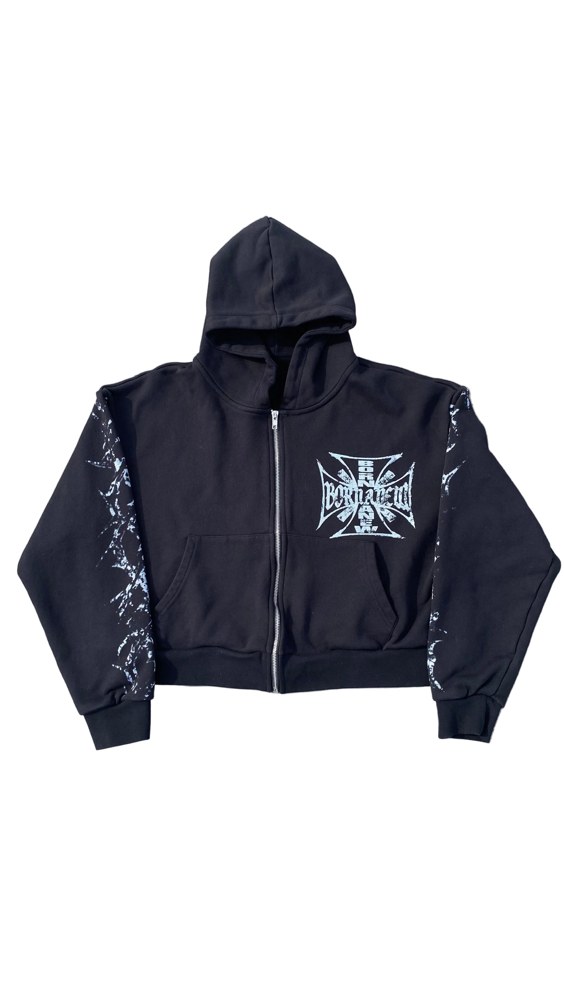 Black “Thorn” Zipup